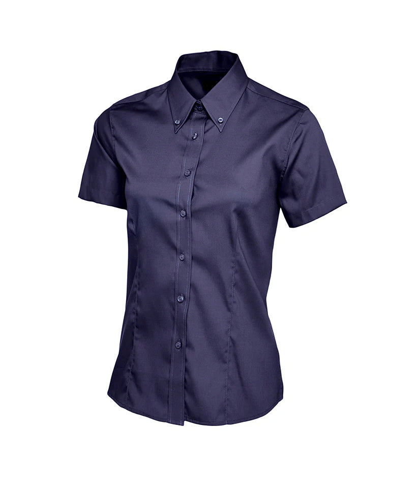 Uneek Ladies Pinpoint Oxford Half Sleeve Shirt