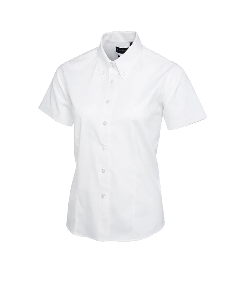 Uneek Ladies Pinpoint Oxford Half Sleeve Shirt