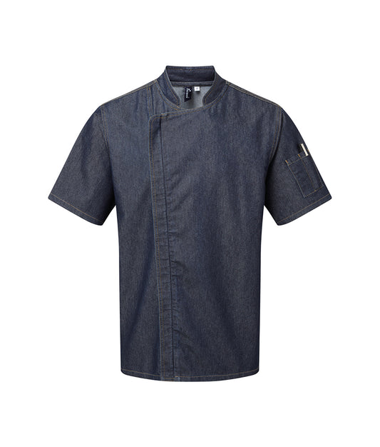 PR906 Premier Short Sleeve Zipped Chef's Jacket
