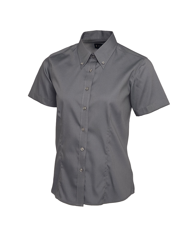 Ladies Pinpoint Oxford Half Sleeve Shirt