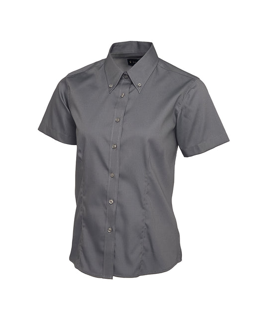 Ladies Pinpoint Oxford Half Sleeve Shirt