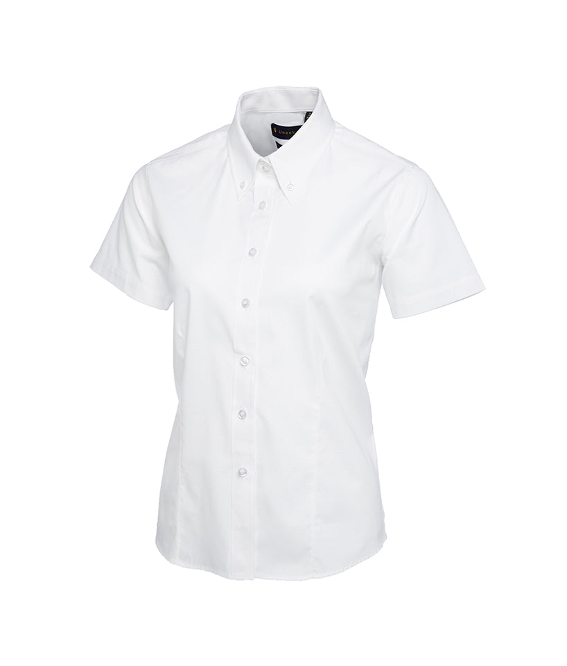 Ladies Pinpoint Oxford Half Sleeve Shirt
