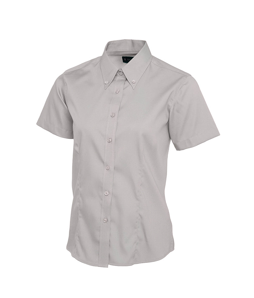 Ladies Pinpoint Oxford Half Sleeve Shirt